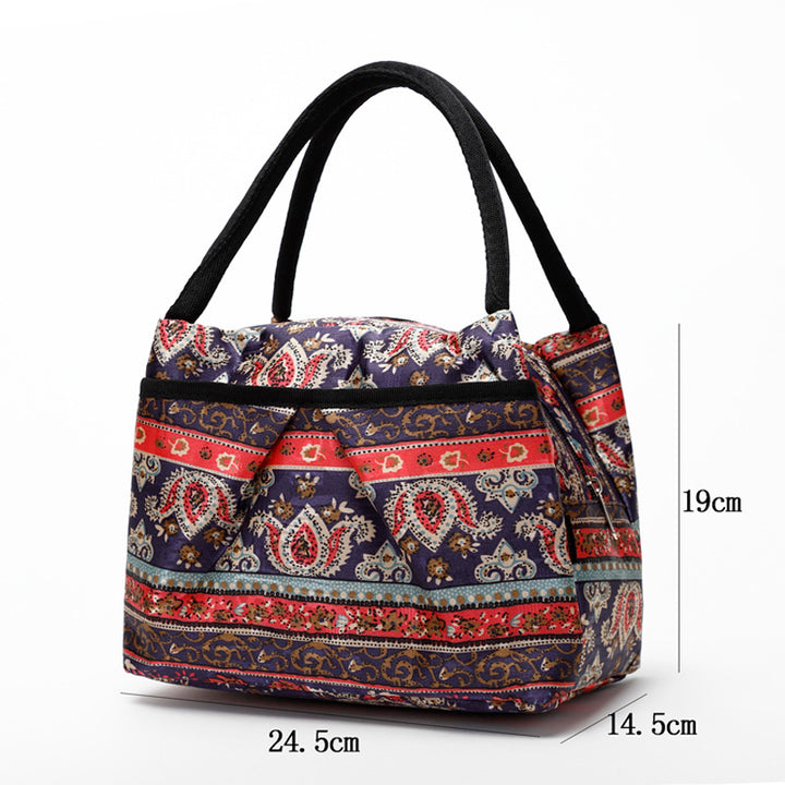 Floral Insulated Lunch Cooler Bag Bowlift