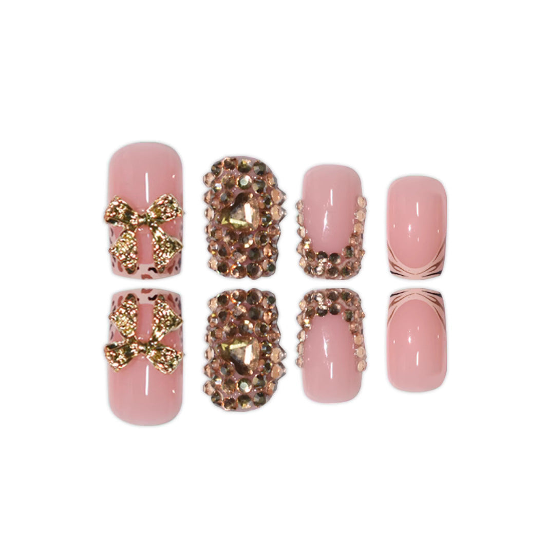 Luxury 3D Gem-Embellished Nail Extensions Bowlift