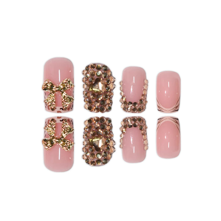 Luxury 3D Gem-Embellished Nail Extensions Bowlift
