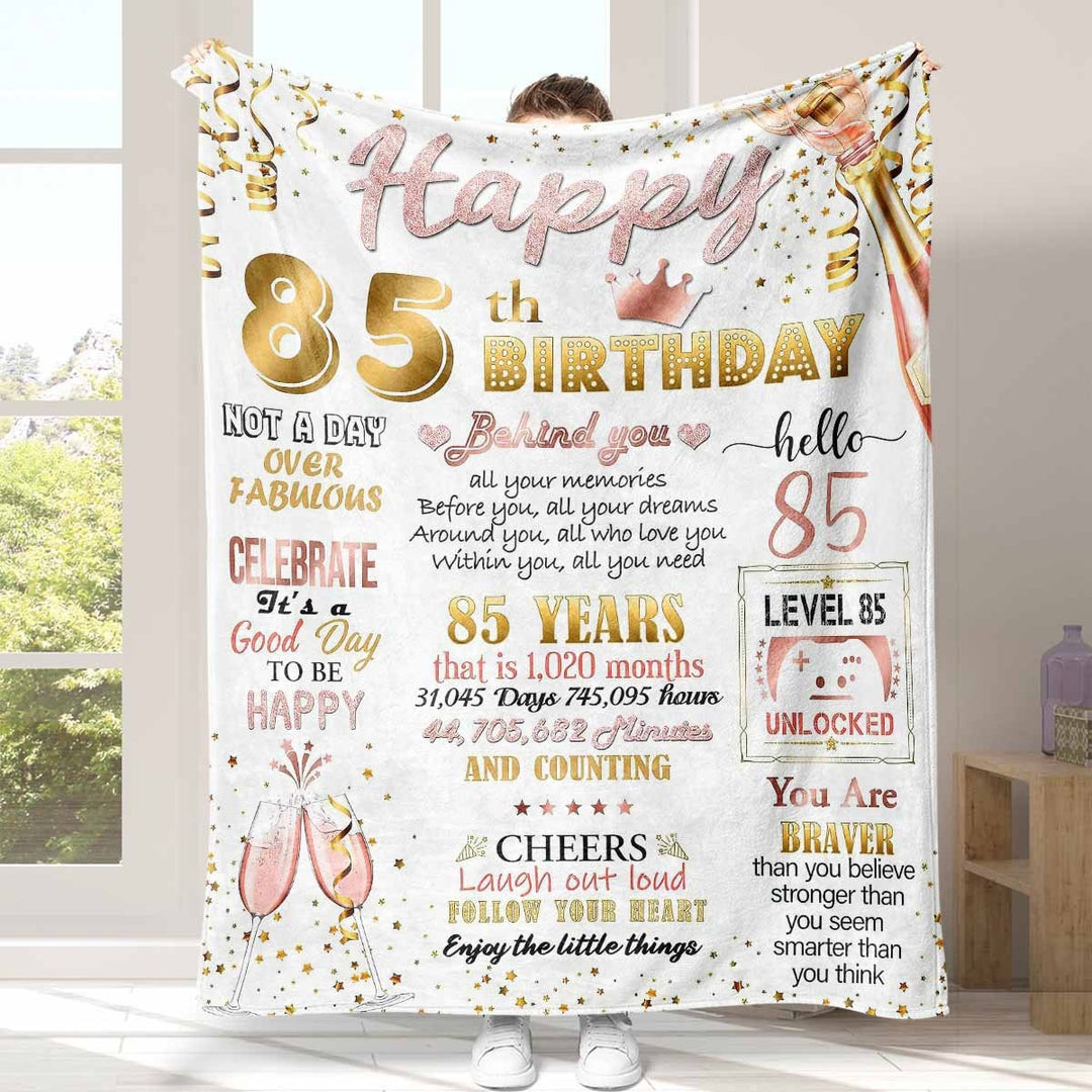 Inspirational Fleece Birthday Blanket