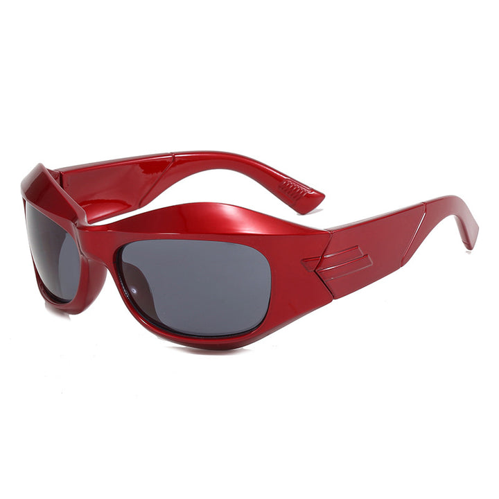 Women Retro Sunglasses in trendy Shield design Bowlift