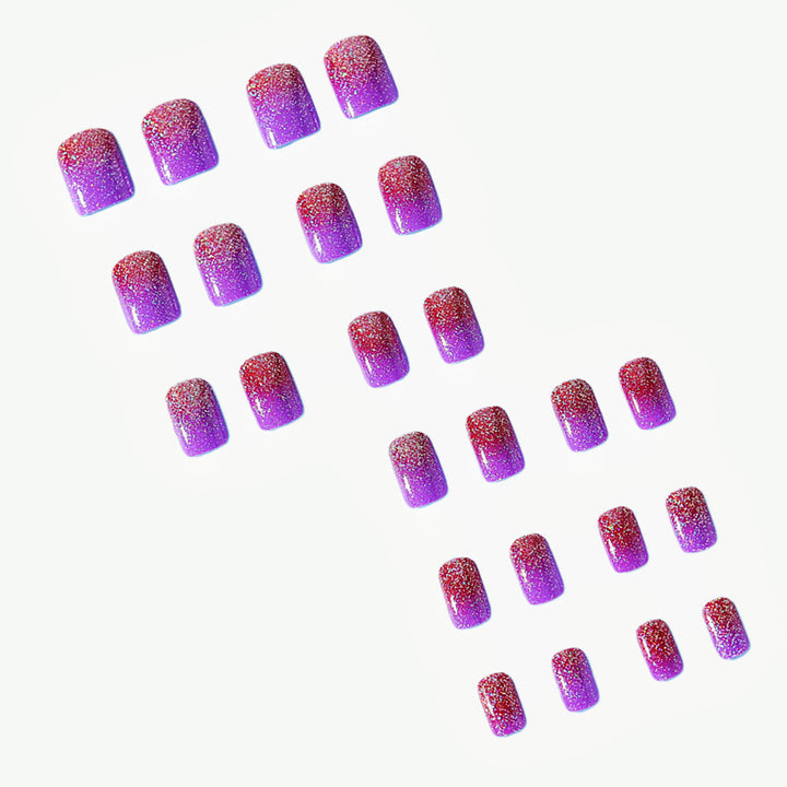 Glamorous Ombre Artificial Nails Bowlift