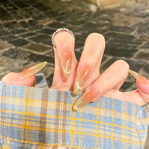 Stylish Long Stiletto Press-On Nails Bowlift