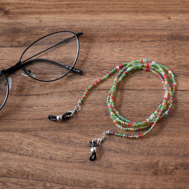 Colorful Handcrafted Beaded Eyewear Chain Bowlift
