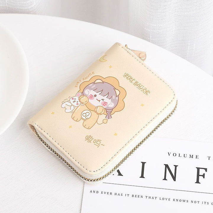 Cute Cartoon Character Zip Wallet Bowlift