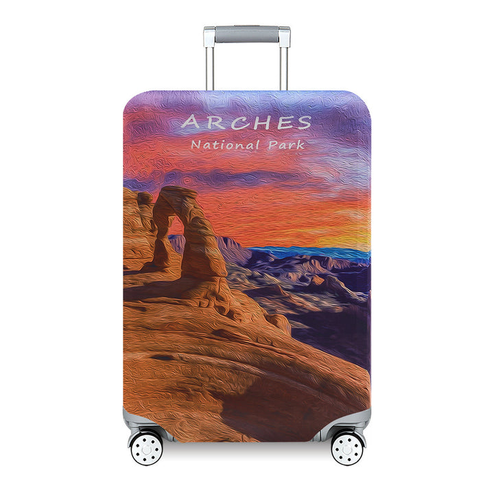Unisex nan Kids Luggage Cover for Hard Shell Suitcases with Fun Space Design made of Elastic Polyester-Spandex Bowlift