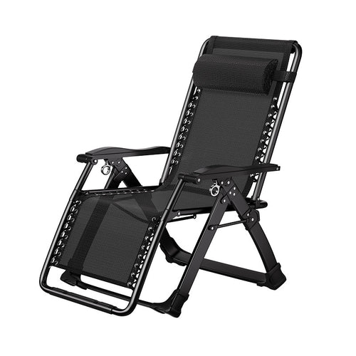 Women Foldable Lounge Chair with Ergonomic Head Cushion and Sturdy Frame Construction Bowlift