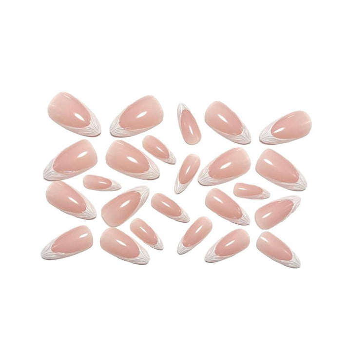 Elegant Artificial Nails with Pointed Design Bowlift