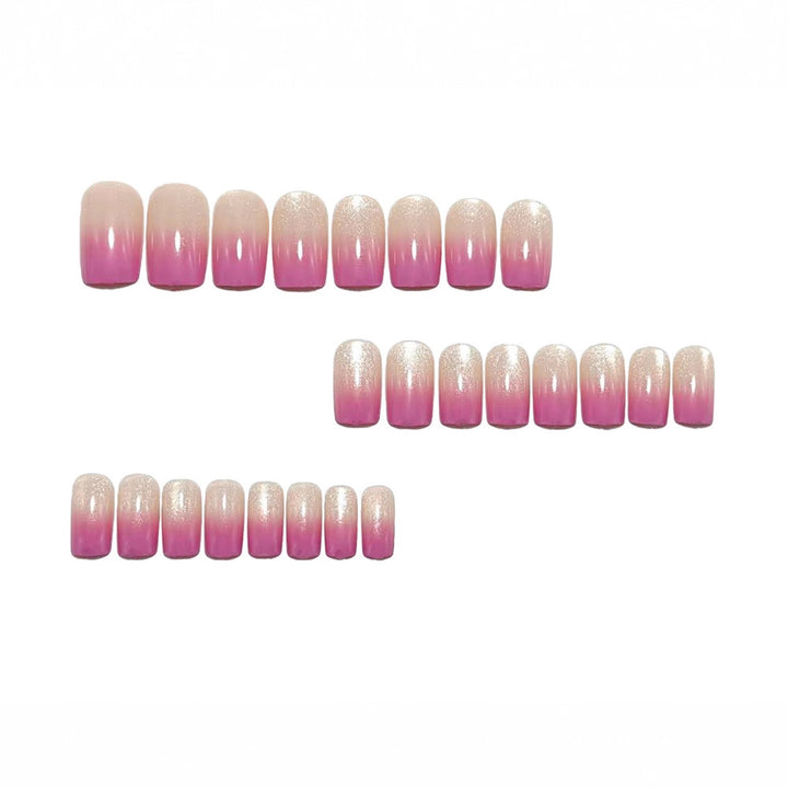 Shiny nail extensions with ombre effect Bowlift