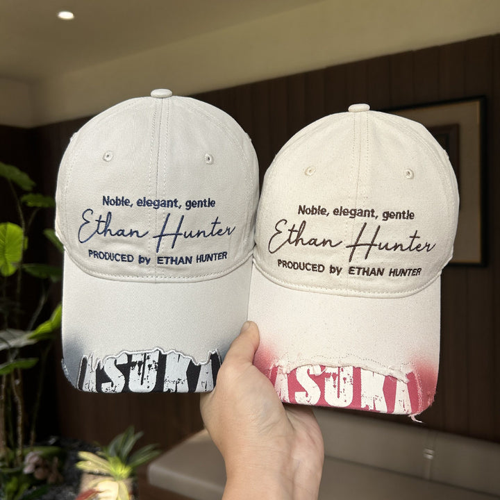 Men's Casual Vintage Embroidered Cap Bowlift