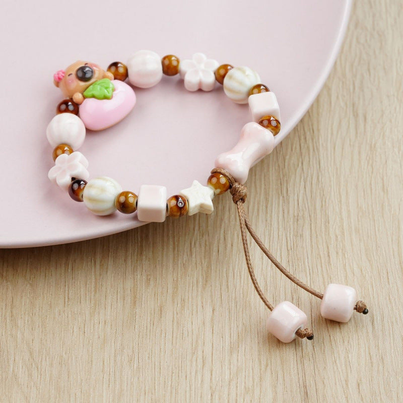 Heart-Shaped Beaded Bracelet Bowlift