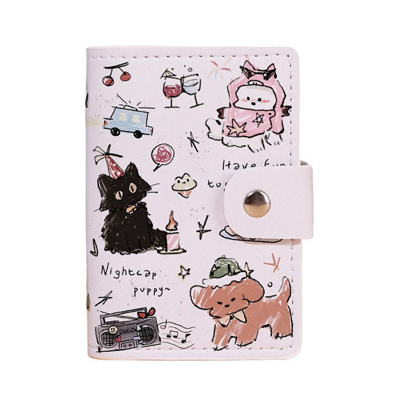 Cute Cartoon Cat-Themed Passport Holder Bowlift