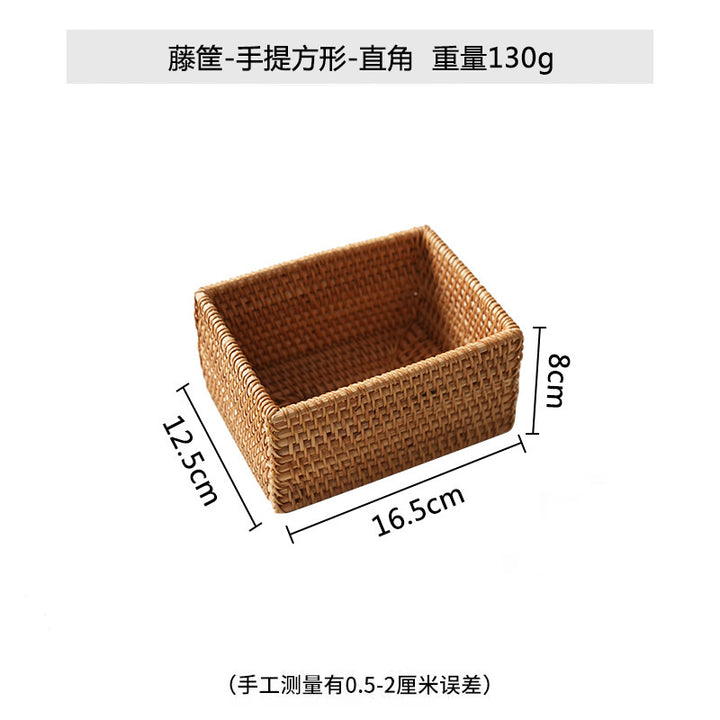 Women rectangular serving platter made of woven natural material Bowlift