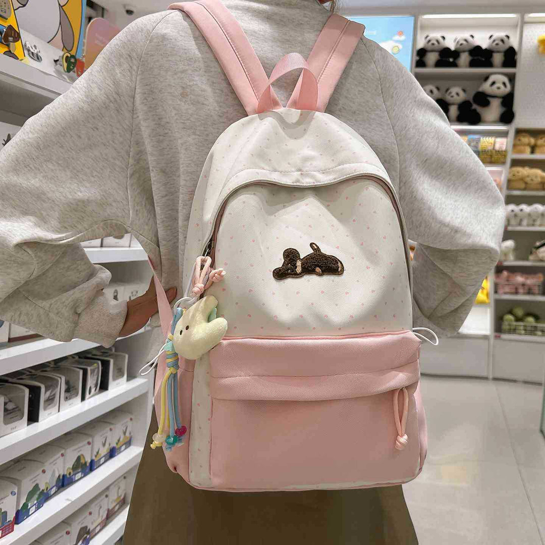 Playful Polka Dot Animated Backpack Bowlift