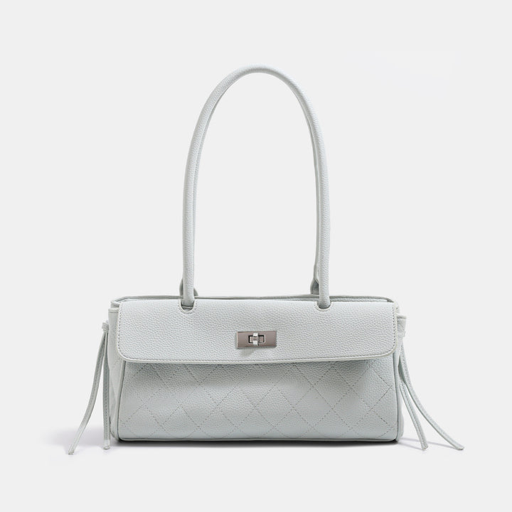 Elegant Quilted Handbag with Detachable Strap