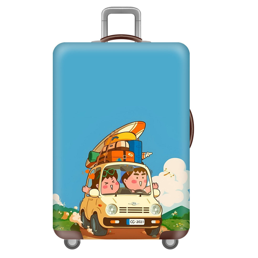 Unisex Hard Shell Suitcase with Inspiring Cityscape Bowlift