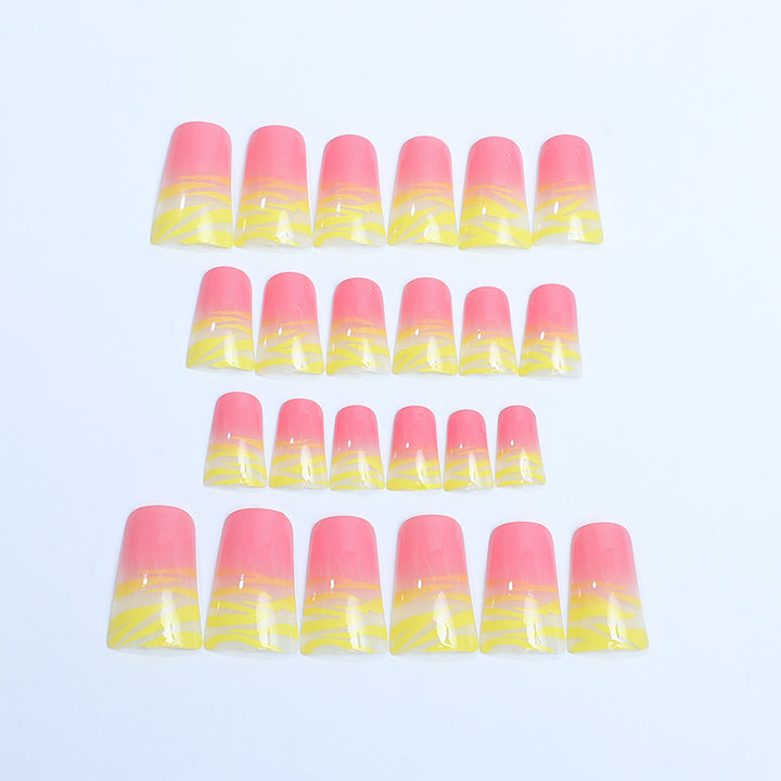 Artistic Ombre Press-On Nail Set Bowlift