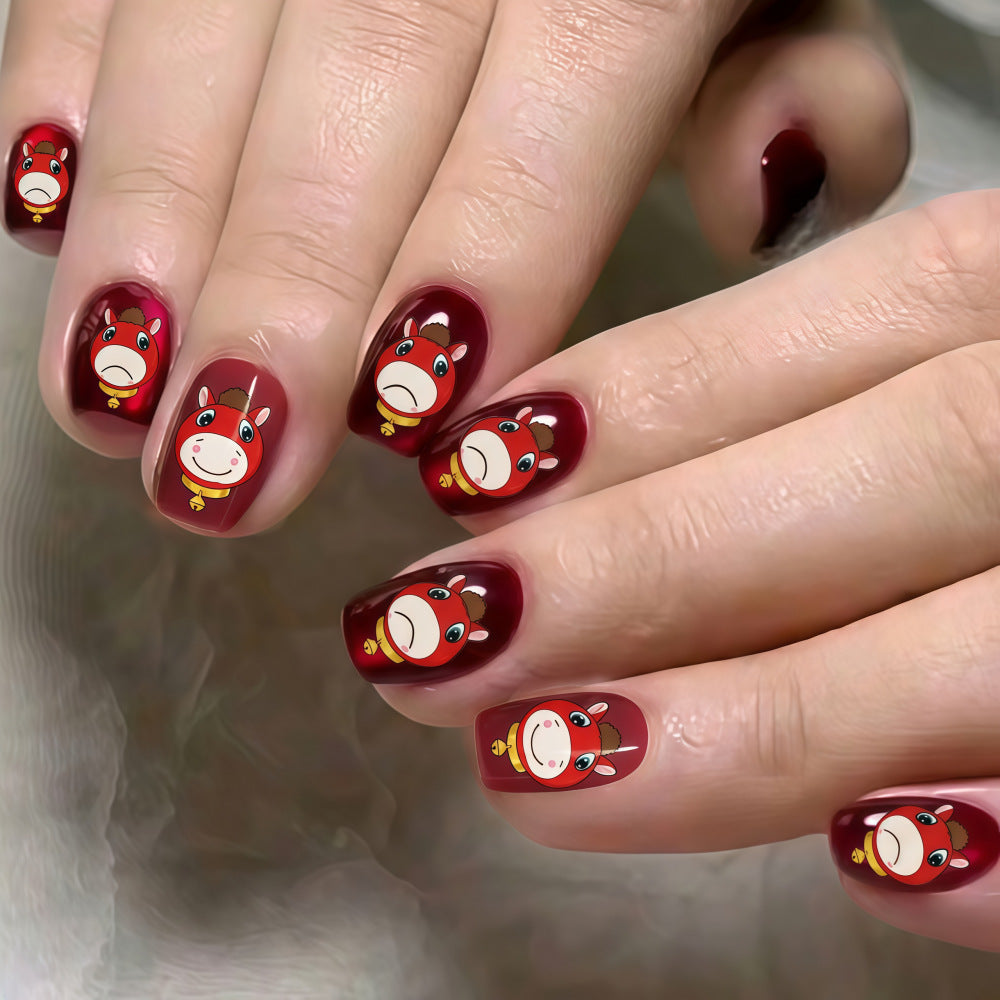 Funny art nails with animal motifs Bowlift