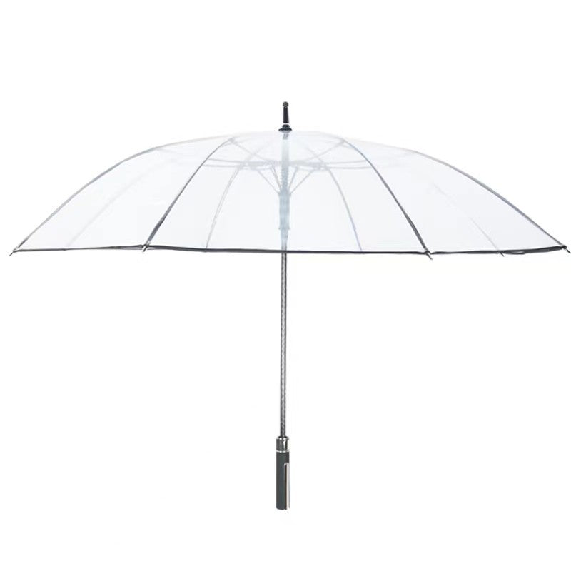 Ladies Transparent Umbrella with Ergonomic Handle Bowlift