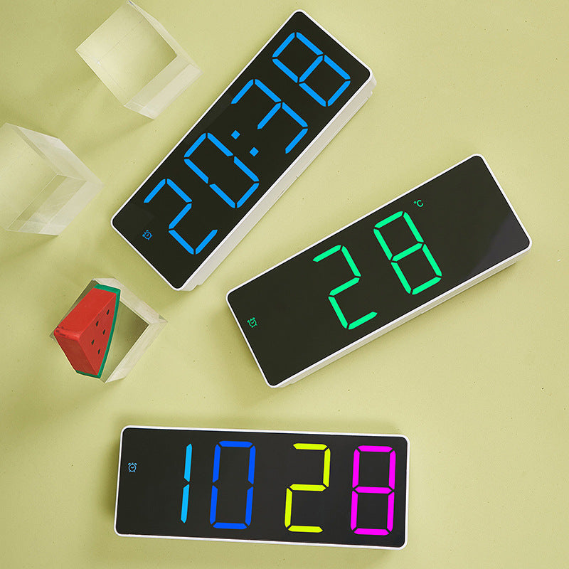 Digital Alarm Clock In Minimalistic Design Bowlift