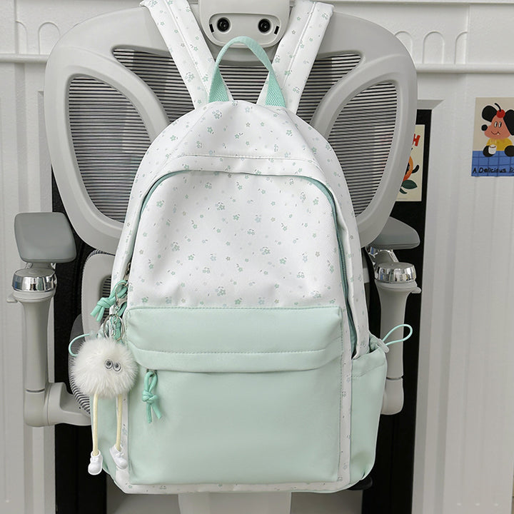 Floral Print School Backpack