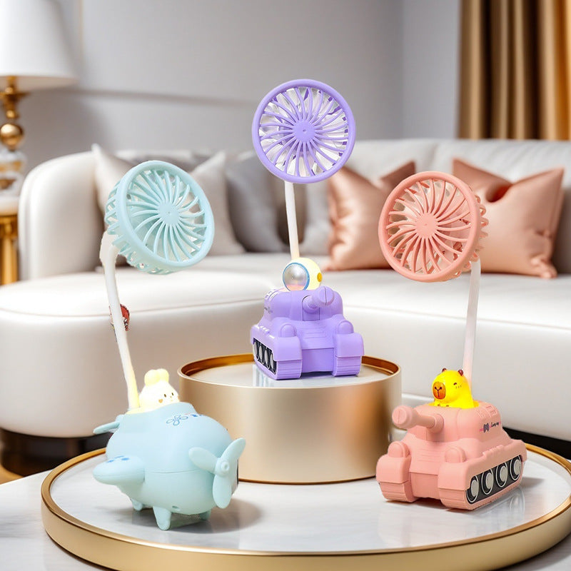 Women USB Nebulizer Cooler Fan in Creative Tank Design Bowlift
