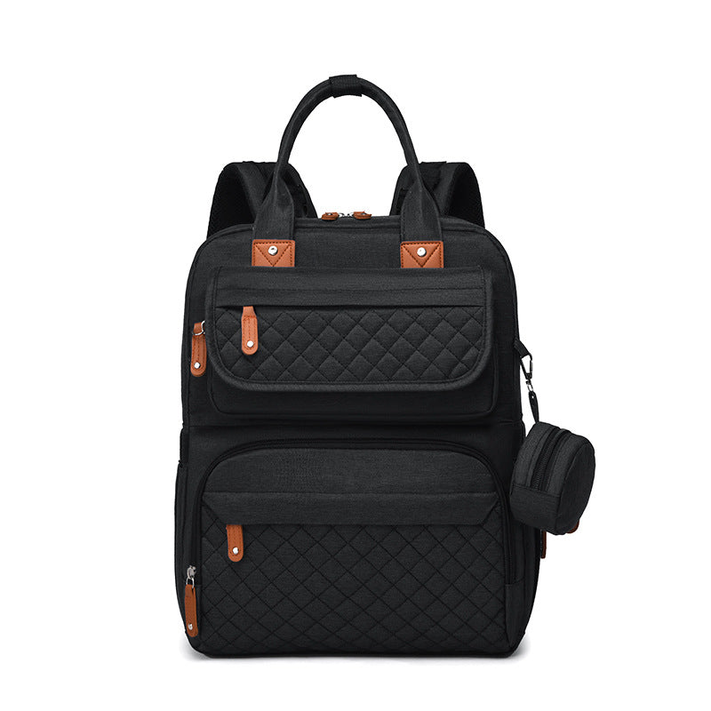 Multi-Functional Quilted Travel Backpack Bowlift