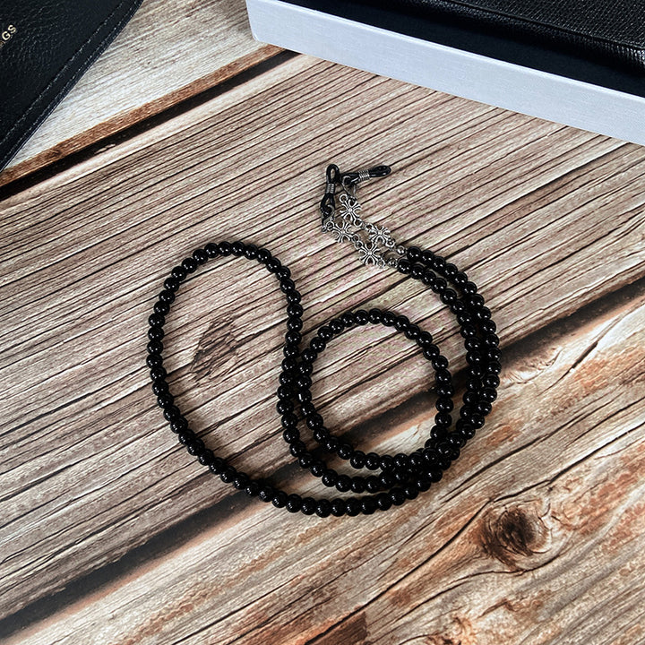 Fashionable glasses holder chain with beads Bowlift
