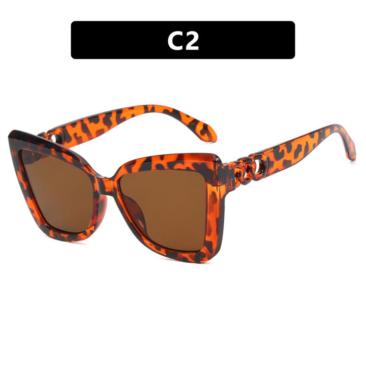 Women's large sunglasses in striking leopard design Bowlift