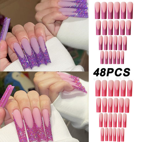 Glitter Ombre Press-On Nail Set Bowlift