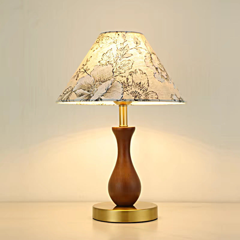Modern Floral Accent Table Lamp