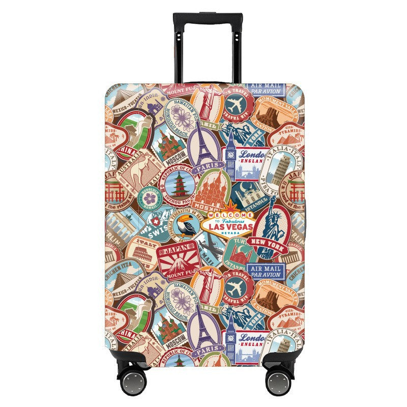 Women hard shell suitcase with stylish flamingo design Bowlift