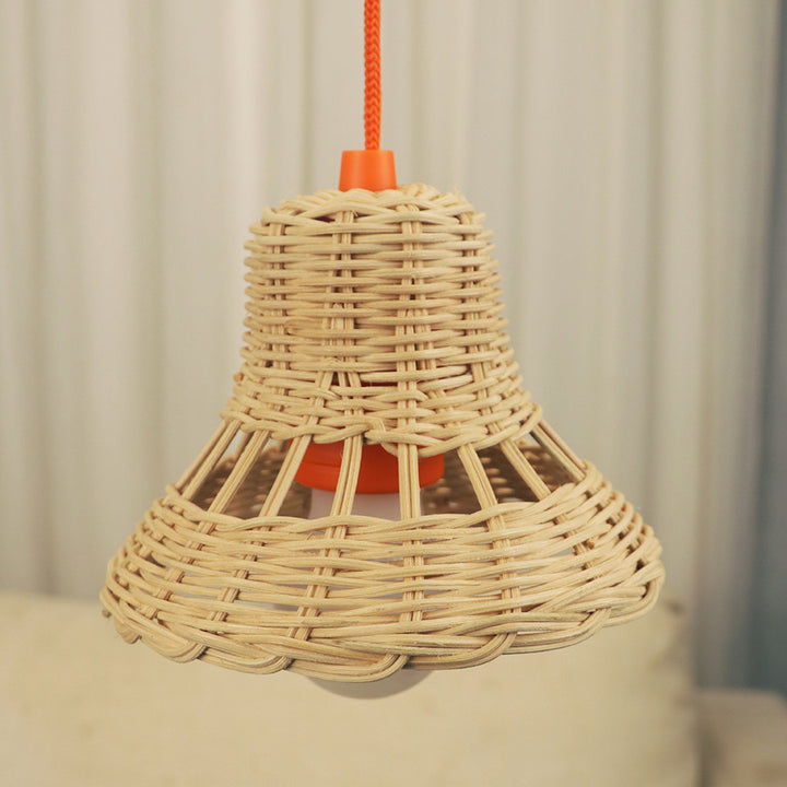 Rattan Hanging Lamp Bowlift