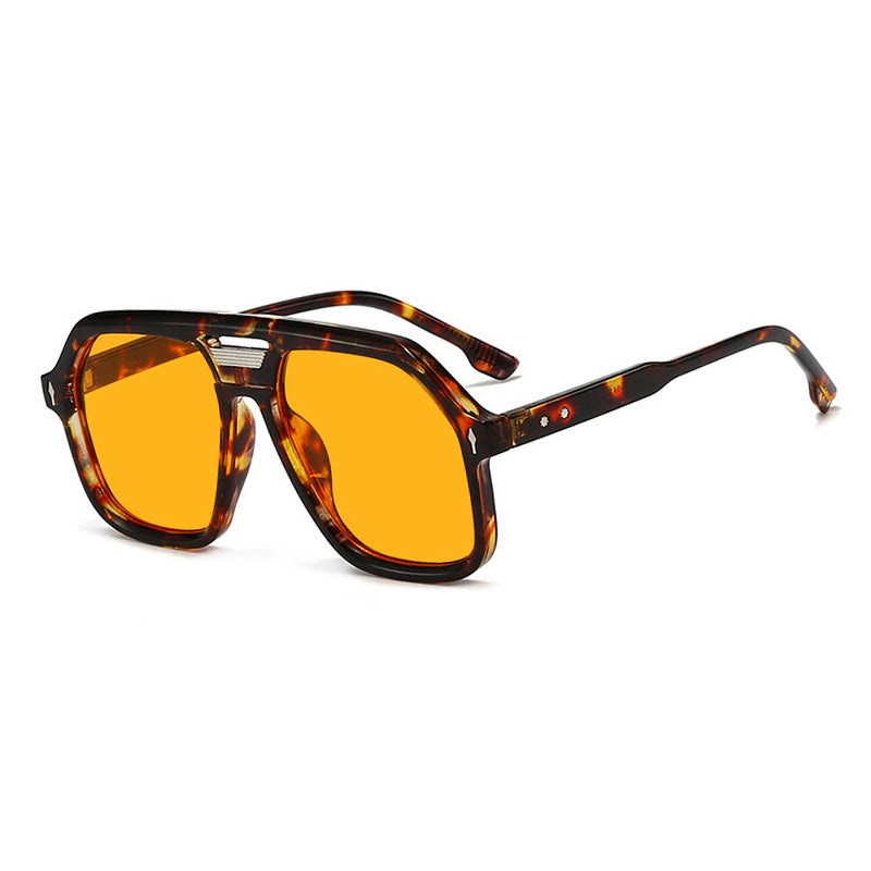 Women's oversized sunglasses with polygonal frame and UV protection Bowlift