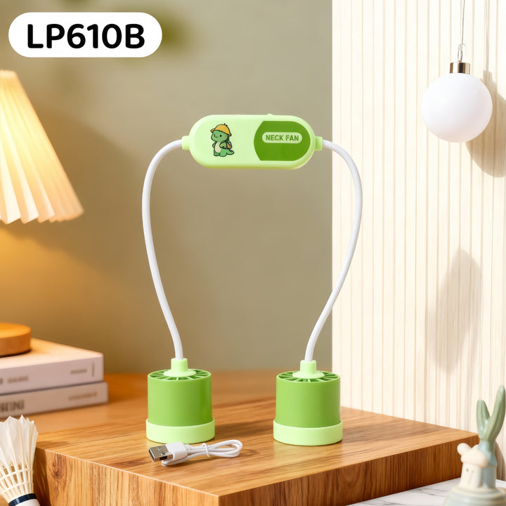 Ladies Portable Neck Fan with Flexible Use Bowlift
