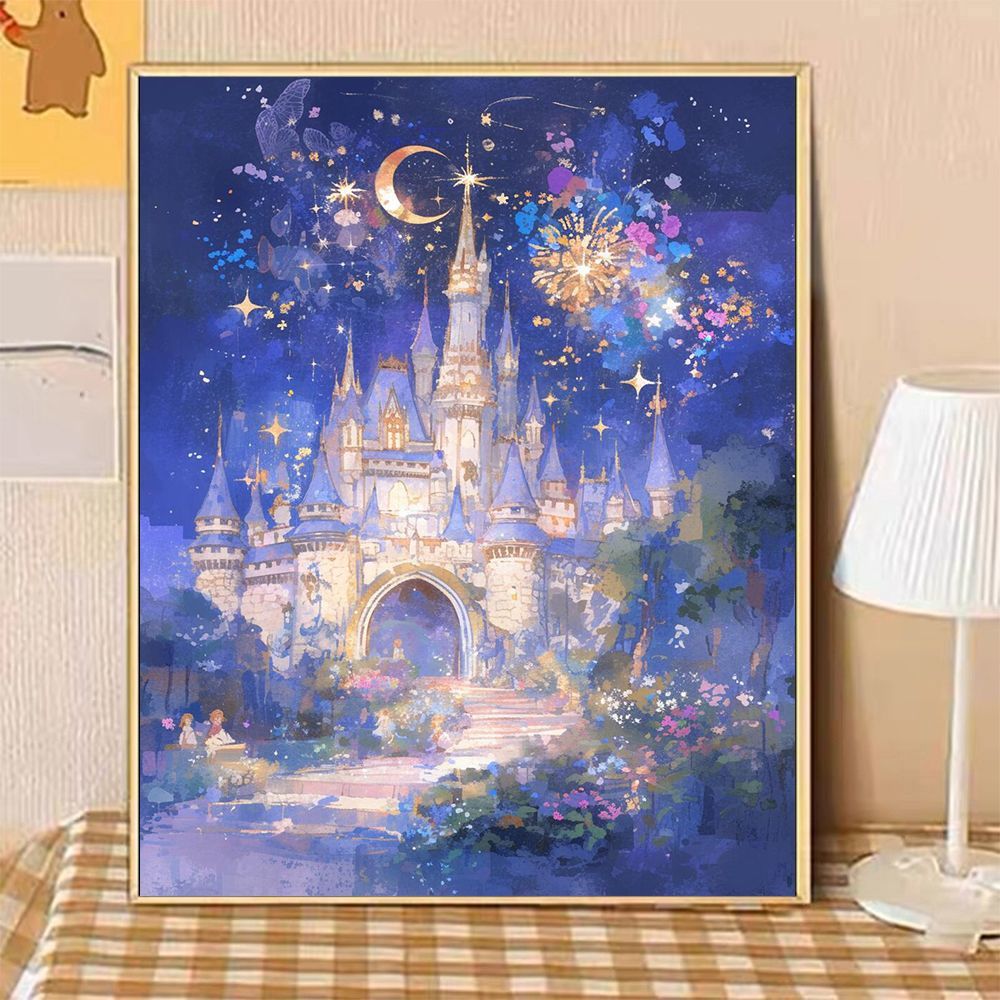 Enchanted Castle Landscape Canvas Art Bowlift