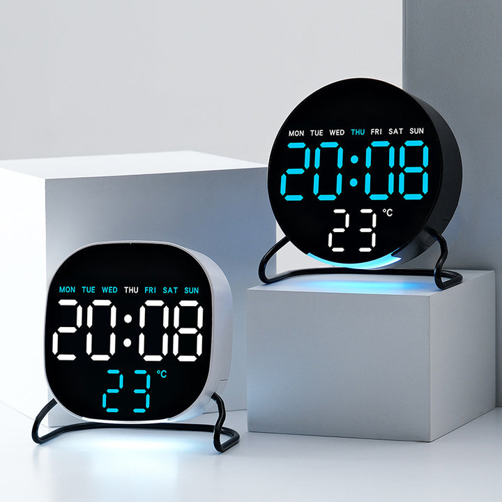 Digital Multi-Function Alarm Clock with Large LED Display Bowlift
