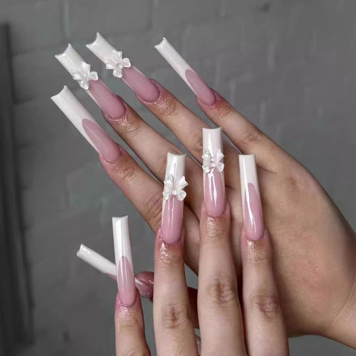 Artistic 3D Nail Art with Floral Decorations Bowlift