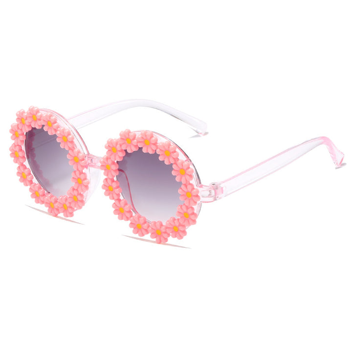 Women stylish sunglasses with floral applications Bowlift