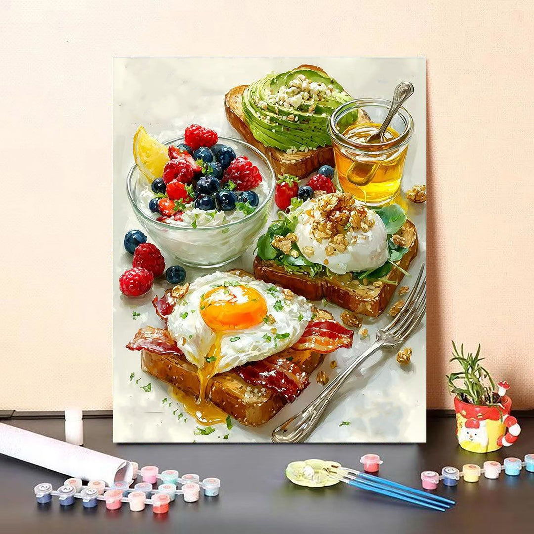 Gourmet Dessert-Themed Canvas Art Bowlift