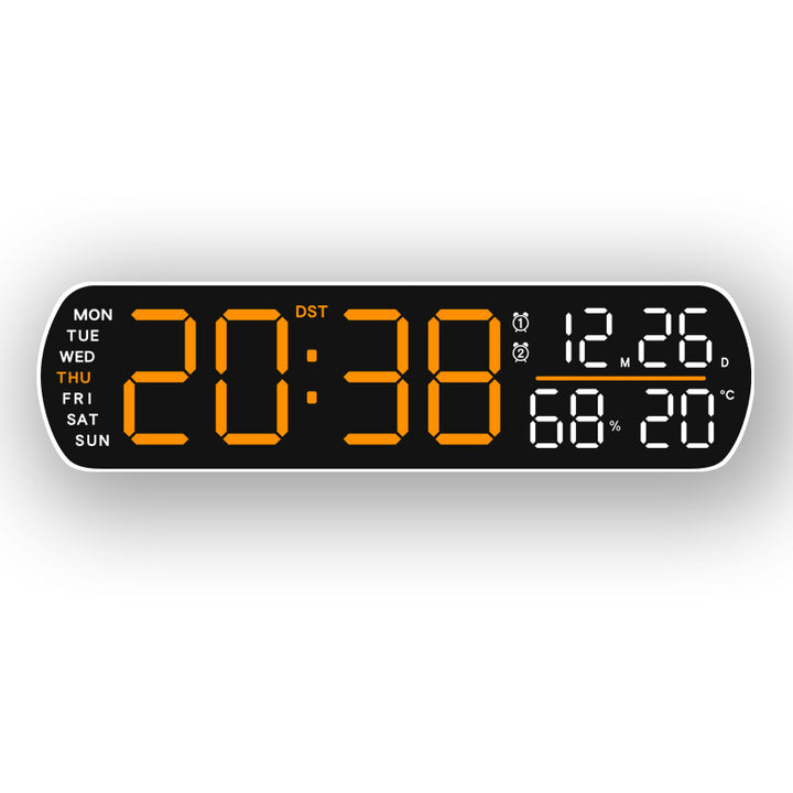 Digital wall clock with temperature and hygrometer display Bowlift
