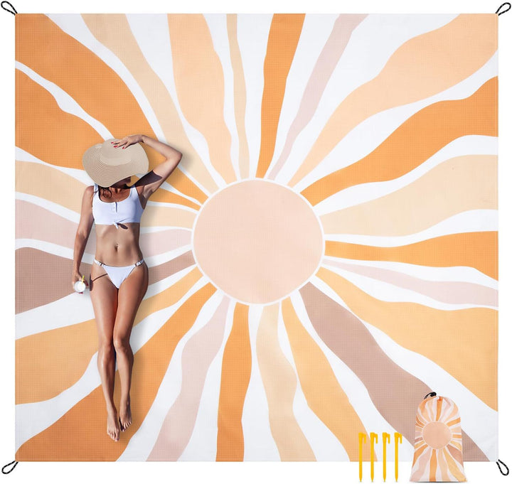Sunburst Beach Blanket Bowlift