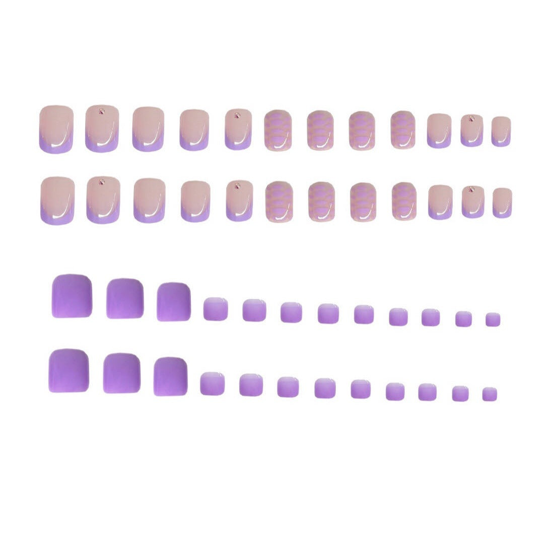 Patterned Press-On Nail Art Bowlift