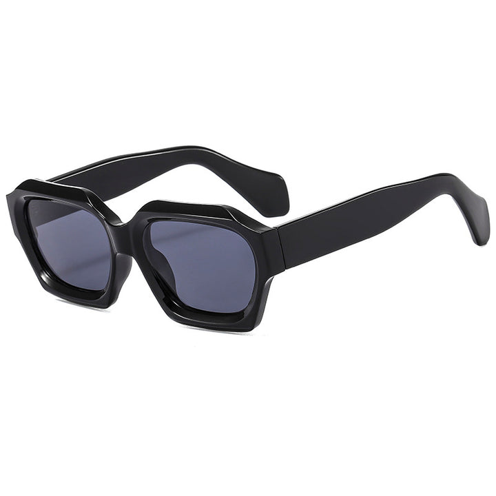Women's designer sunglasses with distinctive geometric frame and polarized lenses Bowlift
