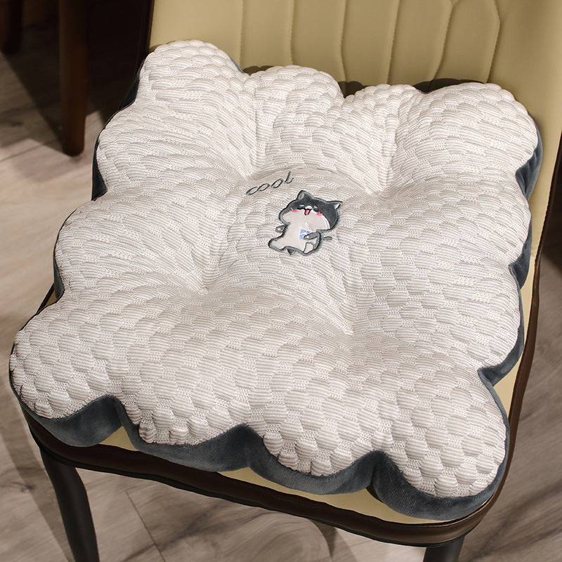 Plush seat cushion with funny animal motif Bowlift