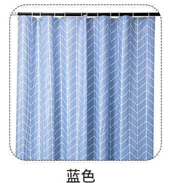 Modern Chevron Pattern Shower Curtain Bowlift