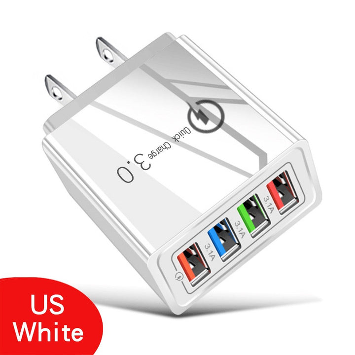 4-Port Quick Charge 3.0 Charger with AI Performance Boost