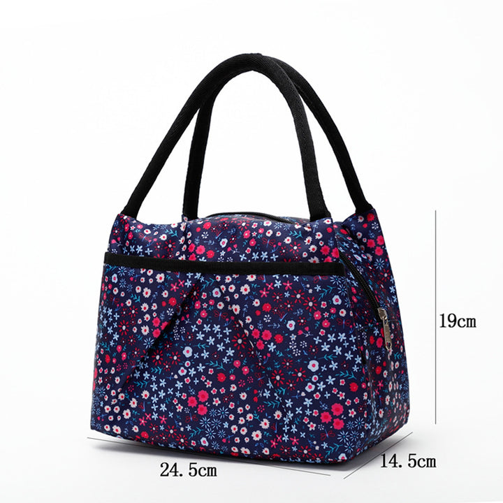 Floral Insulated Lunch Cooler Bag Bowlift