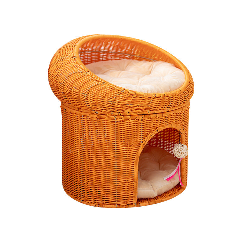 Cozy cat basket with play ball Bowlift
