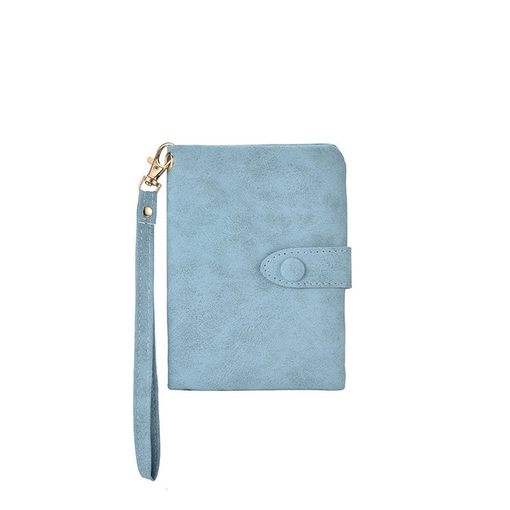 Compact Faux Leather Clutch Wallet Bowlift